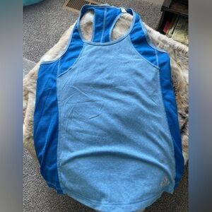 ADIDAS. Size small blue workout top
